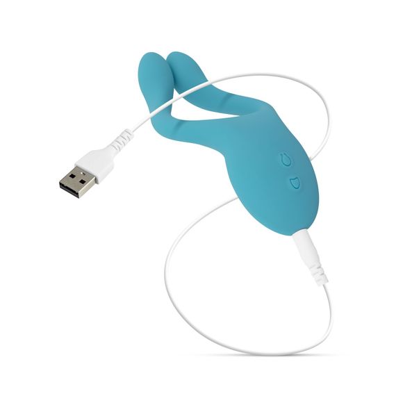 Универсальный вибратор для пар Cala Azul – Dani Couples Toy, 10 режимов | Зображення 7