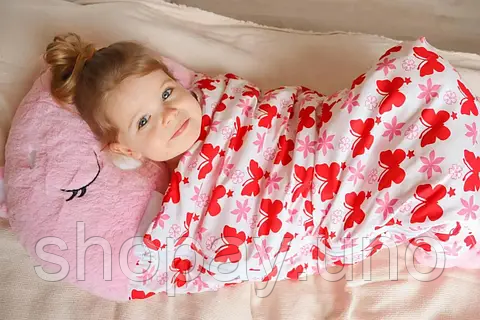 Дитячий спальний мішок на блискавці 3 в 1 іграшка подушка спальник та вбудована подушка | Зображення 5