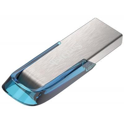 USB флеш накопичувач SanDisk 128GB Ultra Flair Blue USB 3.0 (SDCZ73-128G-G46B) | Зображення 4