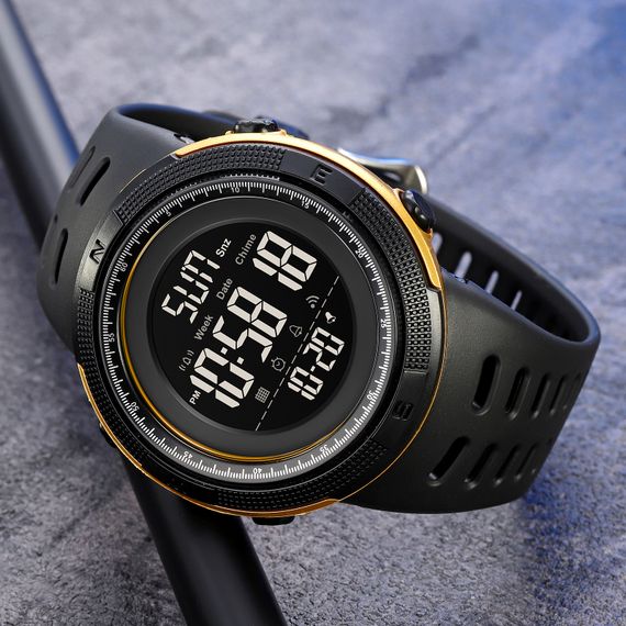 Чоловічий годинник Skmei 2070BKGD Black-Gold | Зображення 3