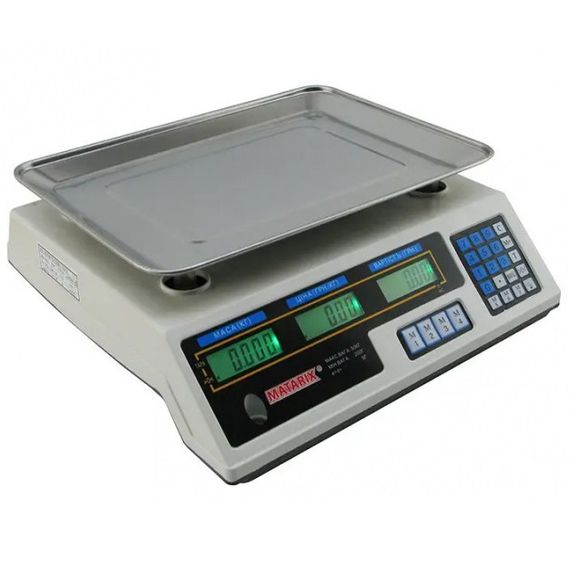 Весы торговые Matarix MX 410B с аккумулятором взвешивание WK-906 до 50кг | Зображення 1