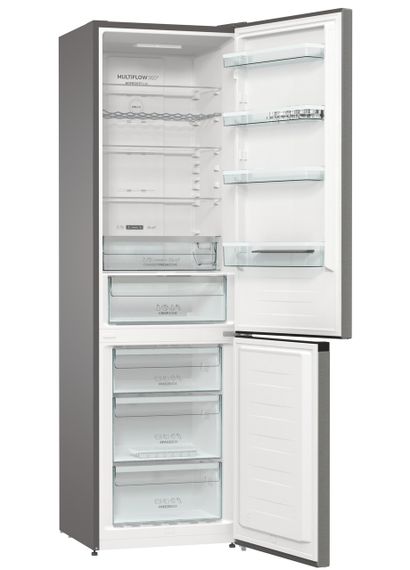 Холодильник з нижньою морозильною камерою Gorenje, 200х60х60см, 2 двері, 235(96)л, А++, Total NF (NRK6202AXL4) | Зображення 5