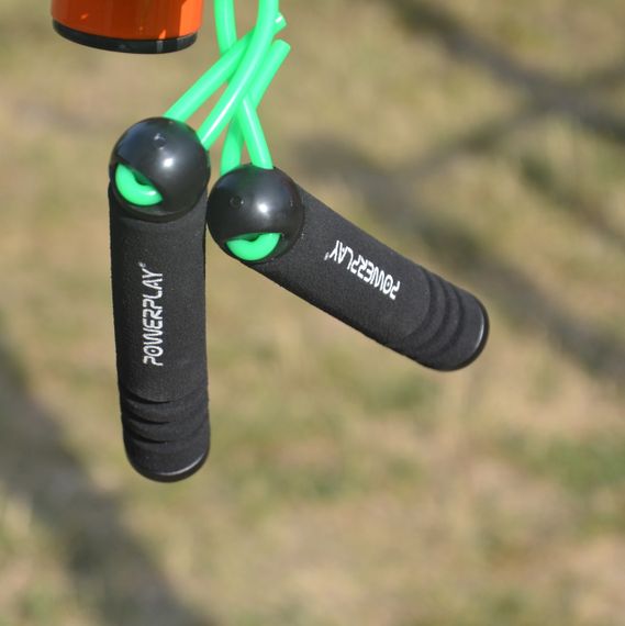 Скакалка PowerPlay 4205 Classic Plus Jump Rope Зелена (2,7m.) | Зображення 5