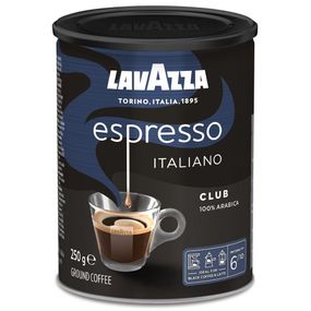 Молотый итальянский Кофе Lavazza Club ж/б, 250г, элитный кофе бленд из отборных сортов 100% арабики