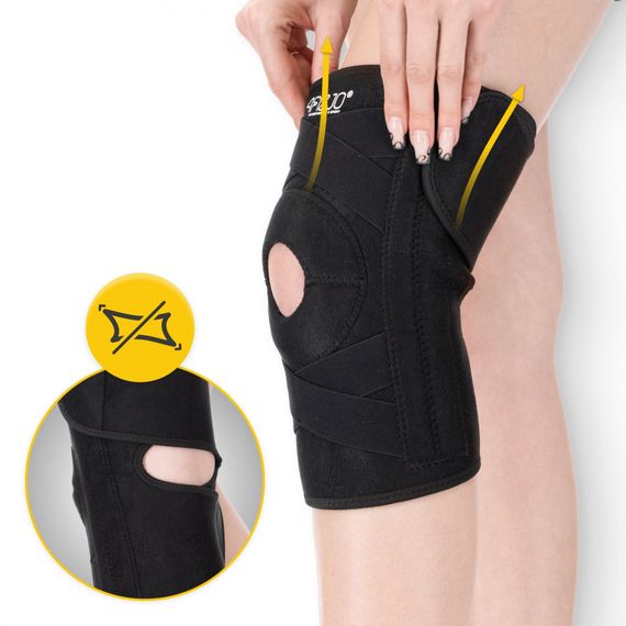 Фіксатор (бандаж) для коліна 4FIZJO універсальний, подовжений 1 шт 4FJ0634 (P-5905973400497) | Зображення 3