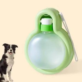 Поїлка складна кишенькова дорожня для тварин Зелена