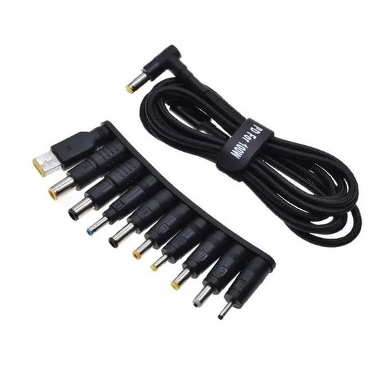 Кабель живлення для ноутбука з перехідниками 10в1 65W USB Type-C Адаптер для ноутбука від повербанка IT-36 | Зображення 1
