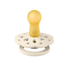 Соска пустушка BIBS Boheme кругла Ivory 6-18 міс