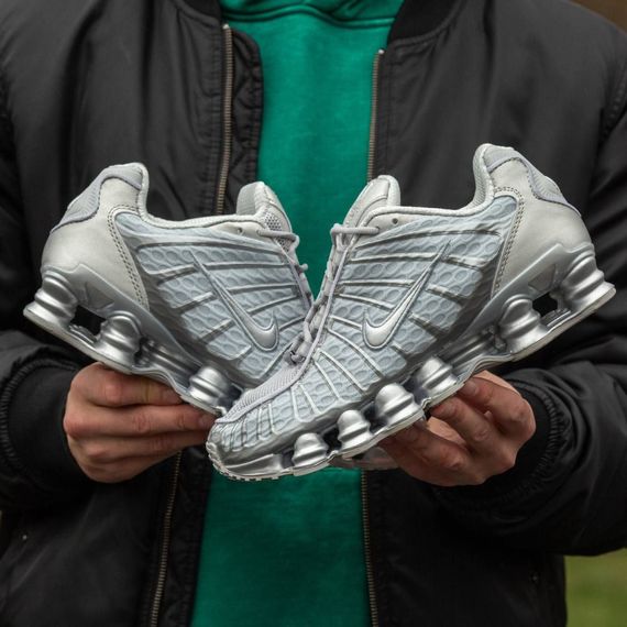 Кросівки весна-літо Nike Shox TL колір біле срібло | Зображення 3