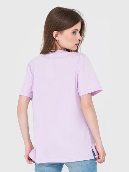 Футболка жіноча світло-фіолетова з написом, 2XL | Зображення 5