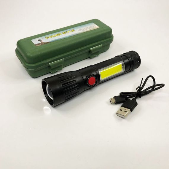 Ручний ліхтарик led X-Balog BL-645S-XPE+COB / Тактичні ліхтарі для полювання / Кишеньковий ліхтар із ER-219 usb зарядкою | Зображення 3