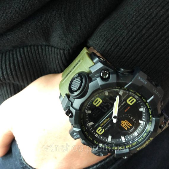 Водонепроницаемые наручные часы для военных спорта SKMEI 6851/1586AG, Военные часы для всу IG-73 | Зображення 3