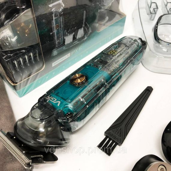 Машинка для стрижки волосся без шуму VGR V-102 5 в 1, Універсальна машинка для стрижки голови та бороди XG-37 | Зображення 8