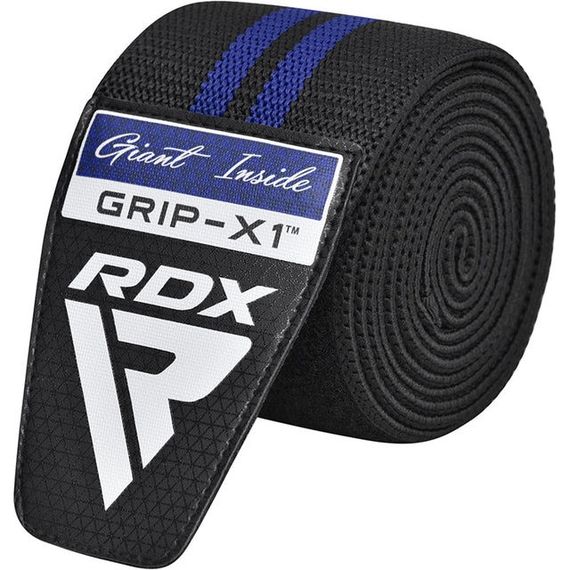 Бинты на колени RDX GYM KNEE WRAP R11 BLACK/BLUE | Зображення 1