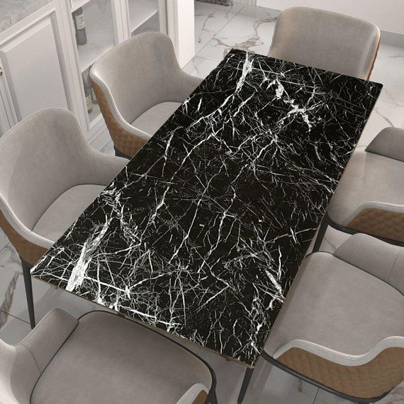 Самоклеющаяся пленка 0,45х10м х 0,07мм Черный мрамор с паутинкой SW-00001276 | Зображення 4