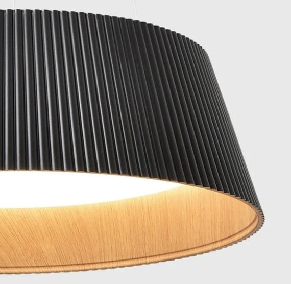 Люстра світлодіодна підвісна LED світильник для квартири на стелю лед з пультом 27573 Чорний 30-100х45х45 см. | Зображення 8