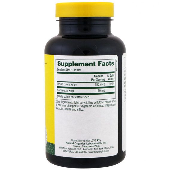 Ламинария Nature's Plus Icelandic Kelp 300 Tabs | Зображення 1