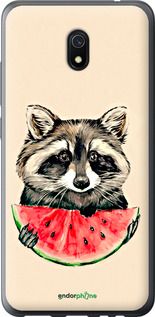Чохол на Xiaomi Redmi 8A Єнотик з кавуном "4605t-1794-2448"