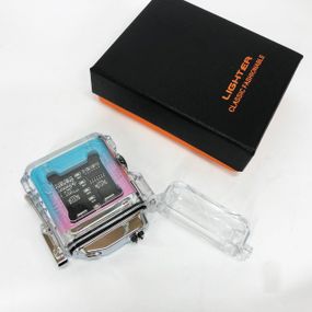 Зажигалка в подарочном футляре HL-517, Зажигалка электрическая дуга, Зажигалка WL-943 для путешествий