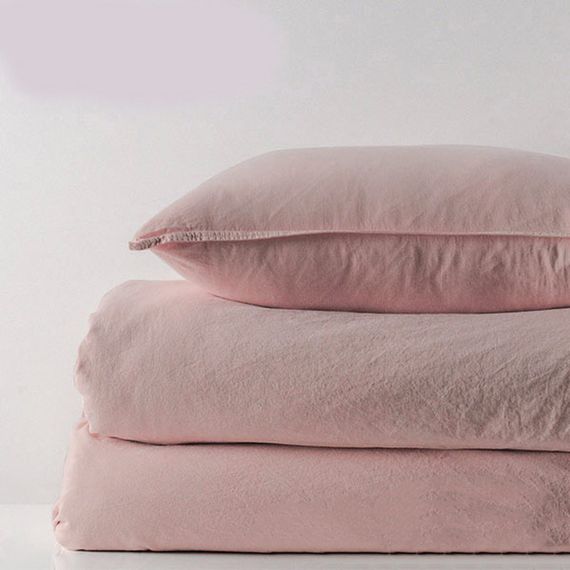 Простирадло на гумці SoundSleep Stonewash Adriatic pastel pink 160х200х30 см пастельно-рожеве (2800004760874) | Зображення 2
