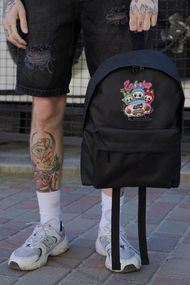 Повсякденний рюкзак шкільний для хлопчика/дівчинки Without Compact з принтом Лабубу Black
