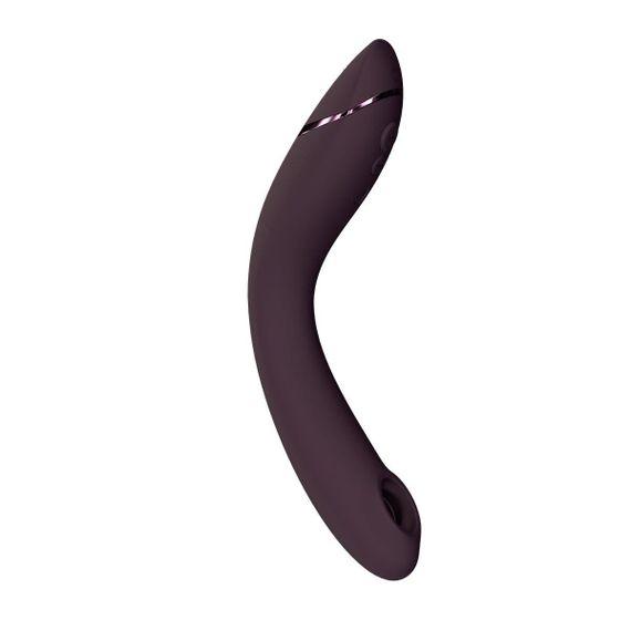 Вакуумный стимулятор для точки G и клитора с вибрацией Womanizer OG Aubergine, 12 уровней, 3 режима Sex Aura