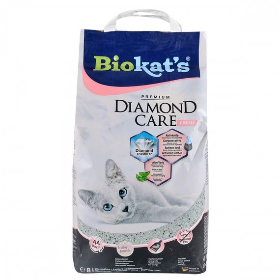 Наповнювач Biokats для котячого туалету Diamond Fresh бентонітовий 8 л | Зображення 2