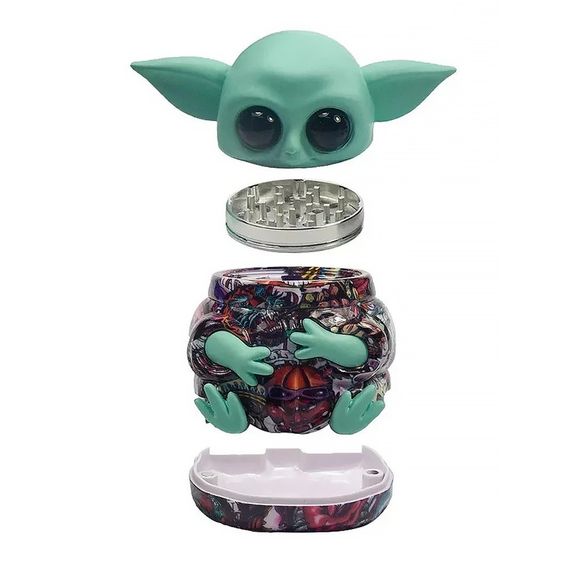 Млин Гріндер Для Подрібнення Тютюн "Grinder Baby Yoda" | Зображення 1
