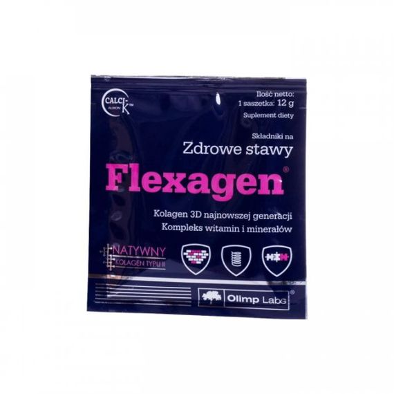 Хондропротектор (для спорту) Olimp Nutrition Flexagen 30 sachet Raspberry | Зображення 1