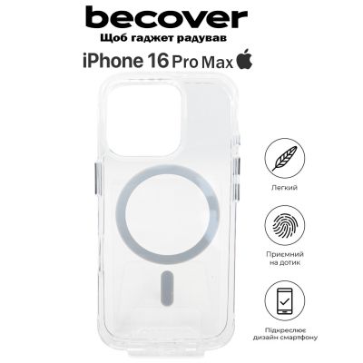 Чехол для мобильного телефона BeCover Space Case (MagSafe) для Apple iPhone 16 Pro Max Transparancy (712105) | Зображення 4