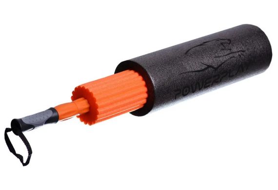 Масажний ролик (роллер) набір 3в1 PowerPlay 4022 Therapy Roller Чорно-помаранчевий (PP_4022) | Зображення 4