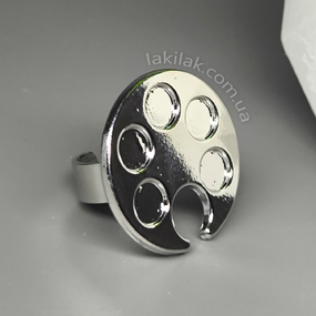 Палітра-кільце на пальчик "Кругла" (металл)