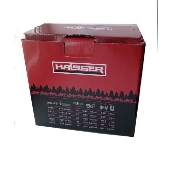 Ланцюг HAISSER 91FCS100 1640 ланок, паз 1,3мм 0,50'', крок 3/8''L | Зображення 1