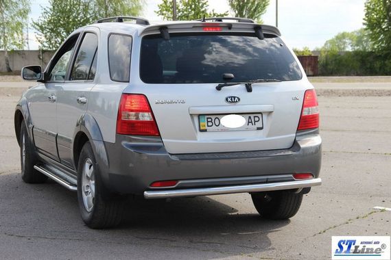 Задня дуга AK002 (нерж.) для Kia Sorento 2002-2009 рр | Зображення 1