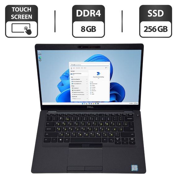 Ультрабук Dell Latitude 5400 / 14" (1920x1080) IPS Touch / Intel Core i5-8365U (4 (8) ядра по 1.6 - 4.1 GHz) / 8 GB DDR4 / 256 GB SSD / Intel UHD Graphics 620 / WebCam / Windows 11 Pro б/в
