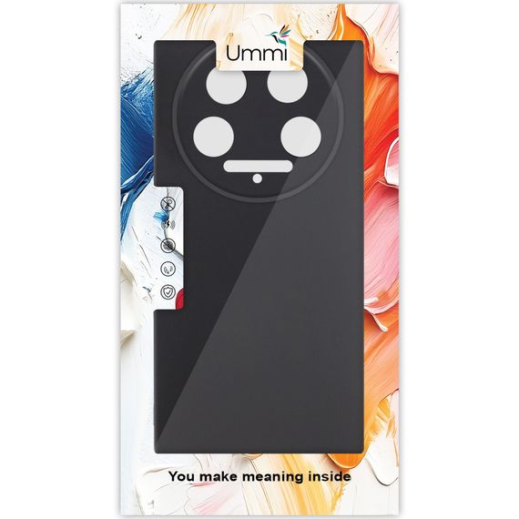Чохол Silicone Cover Ummi Lakshmi Full Camera (AA) для Xiaomi 14 Ultra Чорний / Black | Зображення 1