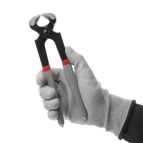 Кліщі торцеві для цвяхів, 200мм, C45, двошарові рукоятки INTERTOOL HT-0166 | Зображення 4