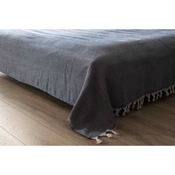 Плед Ardesto Summer 100% бавовна, синій 140х190 см (ART0915SB) | Зображення 4