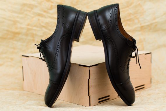 Мужские туфли с брогованием 42 44 размер | Зображення 2