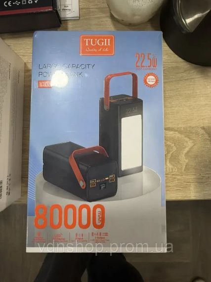 Внешний аккумулятор (Tugii Y108) Power Bank 80000 мАч с быстрой зарядкой 22,5 Вт | Зображення 4
