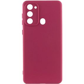 Чехол Silicone Cover Lakshmi Full Camera (A) для Tecno Spark Go 2022 (KG5m) Full camera, Бордовий/Marsala