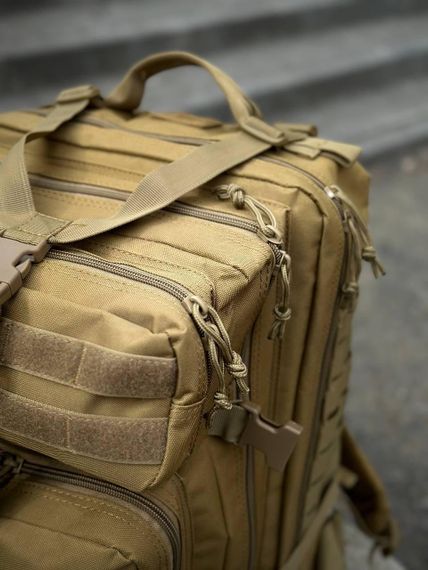 Тактичний рюкзак військовий койот з прапором Сша Usa штурмовий армійський рюкзак 45 Л | Зображення 2