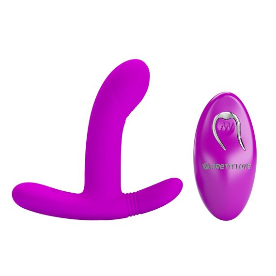 Вібратор PRETTY LOVE - Geri Purple, 12 vibration functions 3 licking settings Wireless remote contro Sex Aura | Зображення 9