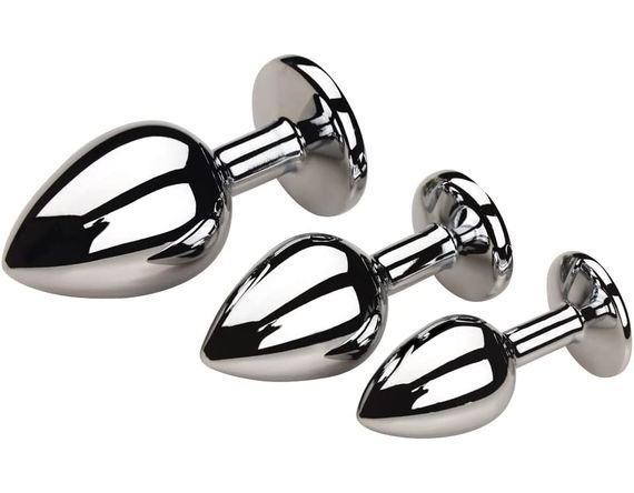 Анальна пробка з блакитним кристалом (розмір S) | Зображення 7