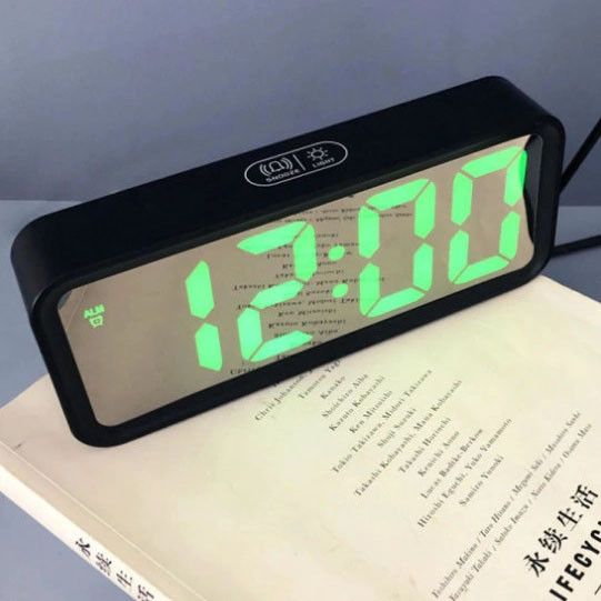 Настільний електронний годинник цифра DT-6508, Настільний годинник з термометром і вологоміром JH-91 | Зображення 3