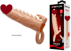 Подовжувальна насадка (подовжує на 4 см) PREETTY LOVE — Penis Sleeve Emmitt Sex Aura