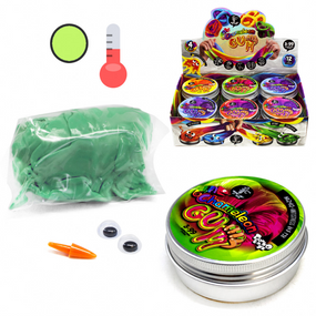 Жуйка для рук "Chameleon Gum" GUM-01-01UС в металевій коробочці  Зелено-салатовий