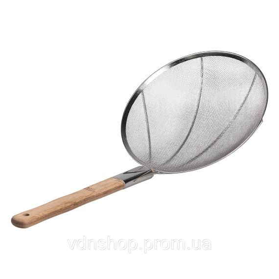 Шумовка "паук" с деревянной ручкой Ø 32 см для фритюра и вока HP-19-19-32CM | Зображення 3