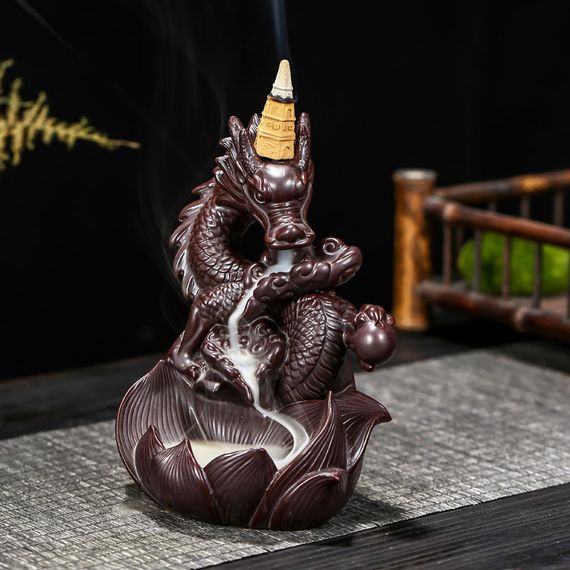 Статуетка для дому "Рідкий дим" Yw Beyond Dragon, коричнева | Зображення 1