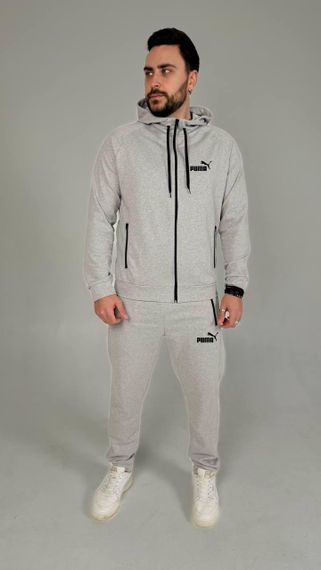 Чоловічий спортивний костюм Puma сірий | Зображення 2